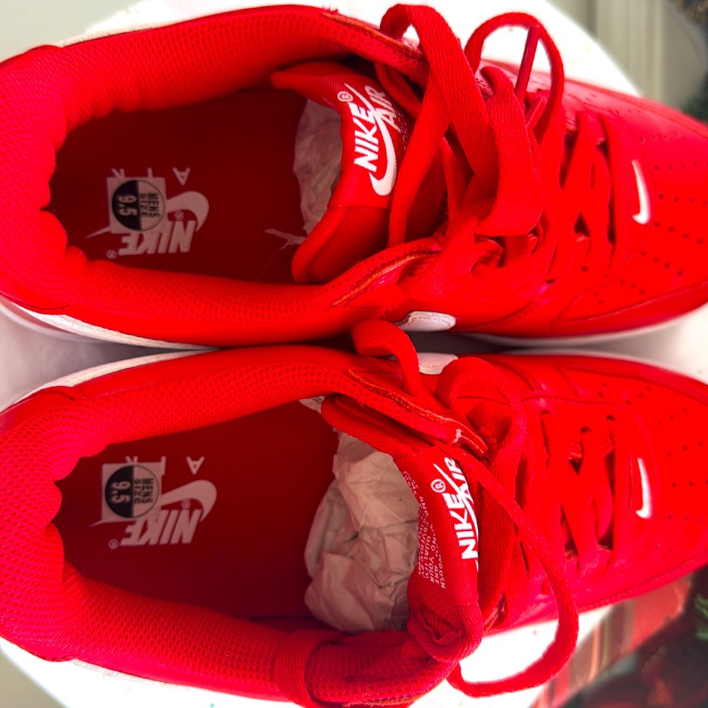 🔥Nike Air Force 1 Low '07 Retro University Red FD7039-600 Mens Size 9.5 - Picture 8 of 8